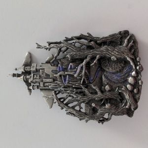 JJ Jonette Medieval 3-D Castle Brooch/Pin